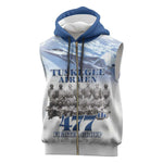 Tuskegee Airmen 477th Fighter Group Sleeveless Zip Hoodie Blue Heritage - African Pride