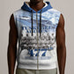 Tuskegee Airmen 477th Fighter Group Sleeveless Zip Hoodie Blue Heritage - African Pride