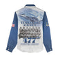 Tuskegee Airmen 477th Fighter Group Women Casual Shirt Blue Heritage - African Pride