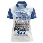 Tuskegee Airmen 477th Fighter Group Women Polo Shirt Blue Heritage - African Pride
