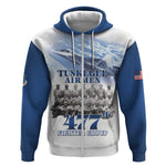 Tuskegee Airmen 477th Fighter Group Zip Hoodie Blue Heritage - African Pride