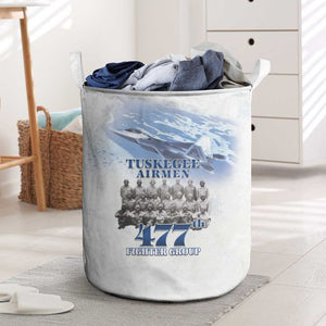 Tuskegee Airmen WWII Heroes Laundry Basket 477th Fighter Group - African Pride