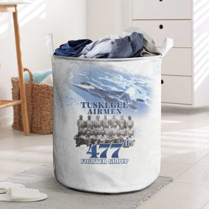 Tuskegee Airmen WWII Heroes Laundry Basket 477th Fighter Group - African Pride
