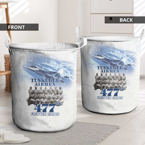 Tuskegee Airmen WWII Heroes Laundry Basket 477th Fighter Group - African Pride
