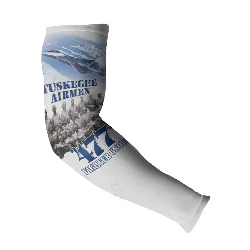 Tuskegee Airmen 477th Fighter Group Arm Sleeves Blue Sky Heritage