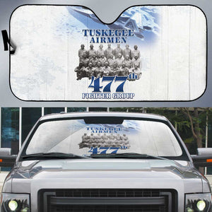 Tuskegee Airmen 477th Fighter Group Auto Sun Shade Blue Sky Heritage