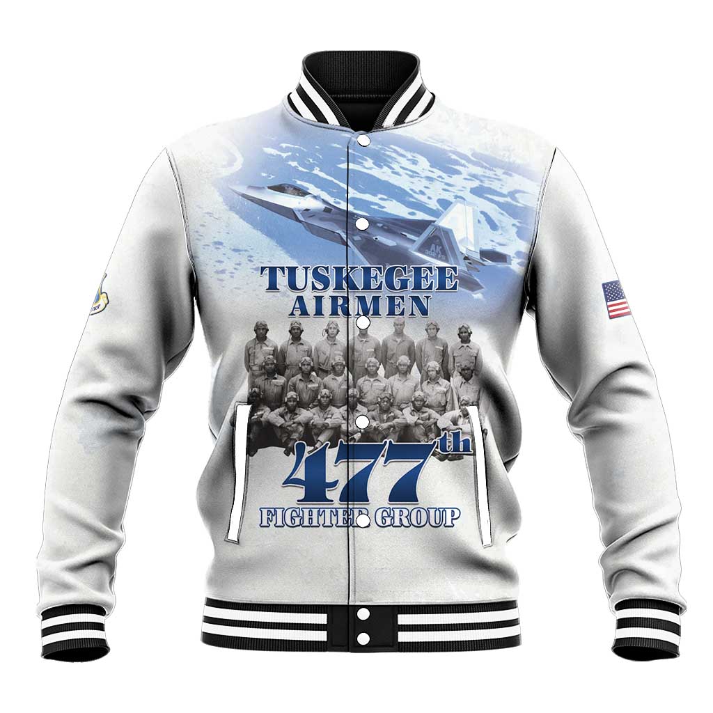 Tuskegee Airmen WWII Heroes Baseball Jacket 477th Fighter Group - African Pride