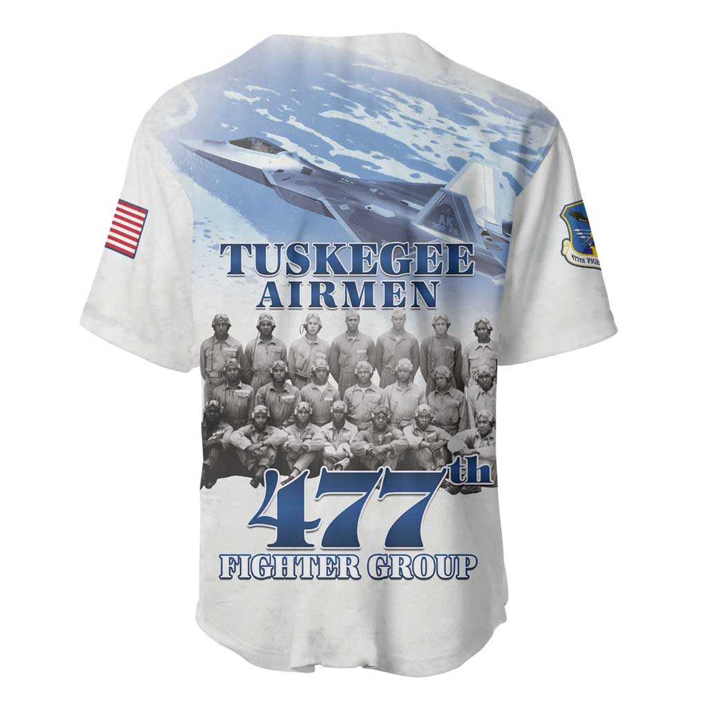 Tuskegee Airmen WWII Heroes Baseball Jersey 477th Fighter Group LT15