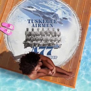 Tuskegee Airmen WWII Heroes Beach Blanket 477th Fighter Group - African Pride