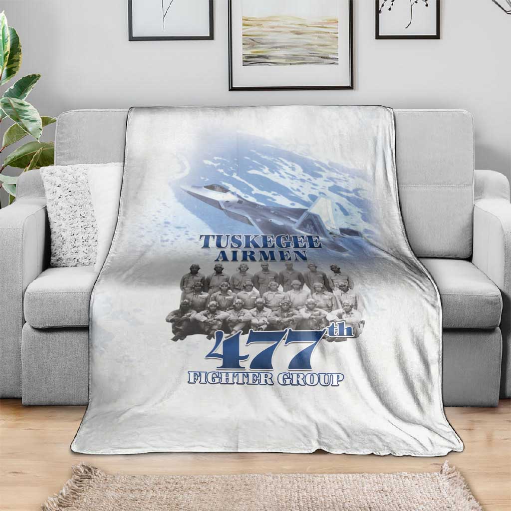 Tuskegee Airmen WWII Heroes Blanket 477th Fighter Group - African Pride