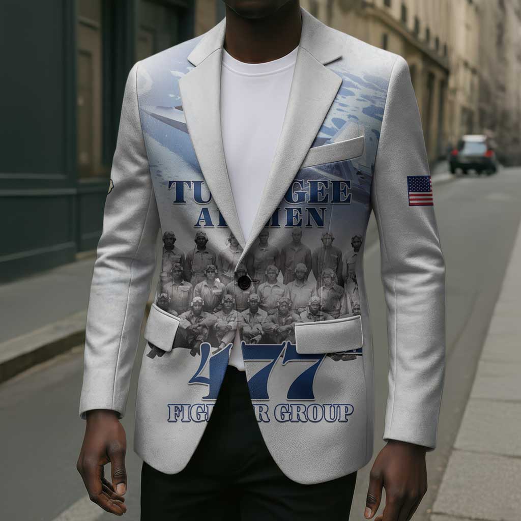 Tuskegee Airmen 477th Fighter Group Blazer Blue Sky Heritage