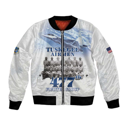 Tuskegee Airmen WWII Heroes Bomber Jacket 477th Fighter Group - African Pride