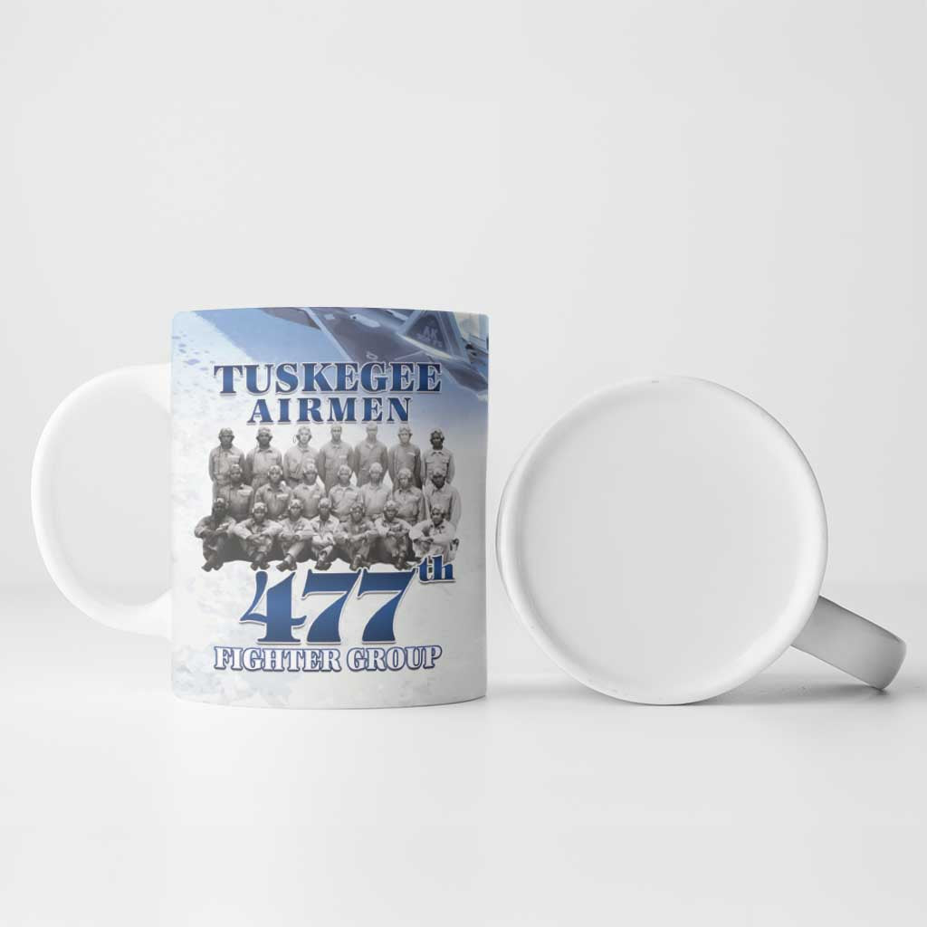 Tuskegee Airmen 477th Fighter Group Ceramic Mug Blue Sky Heritage