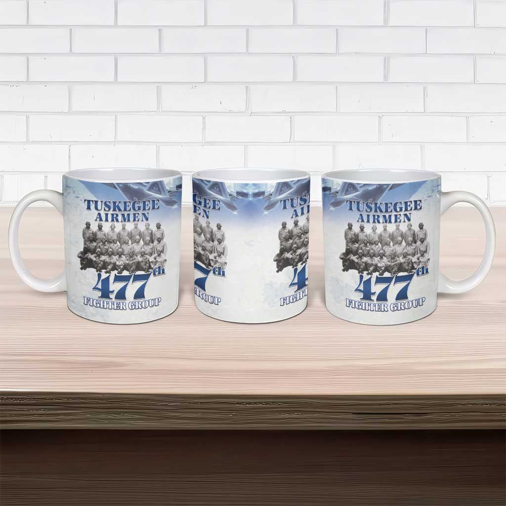 Tuskegee Airmen 477th Fighter Group Ceramic Mug Blue Sky Heritage