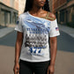 Tuskegee Airmen 477th Fighter Group Cross Shoulder Shirt Blue Sky Heritage