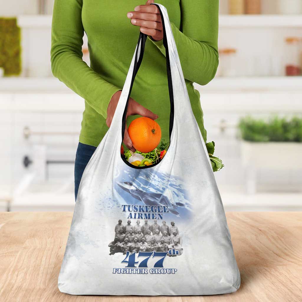 Tuskegee Airmen WWII Heroes Grocery Bag 477th Fighter Group - African Pride