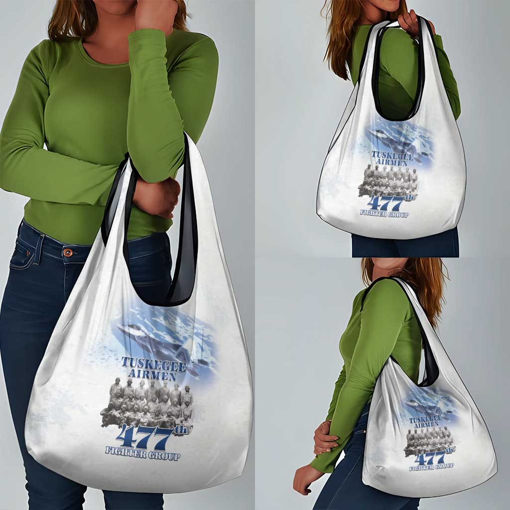 Tuskegee Airmen WWII Heroes Grocery Bag 477th Fighter Group - African Pride