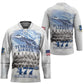 Tuskegee Airmen 477th Fighter Group Hockey Jersey Blue Sky Heritage