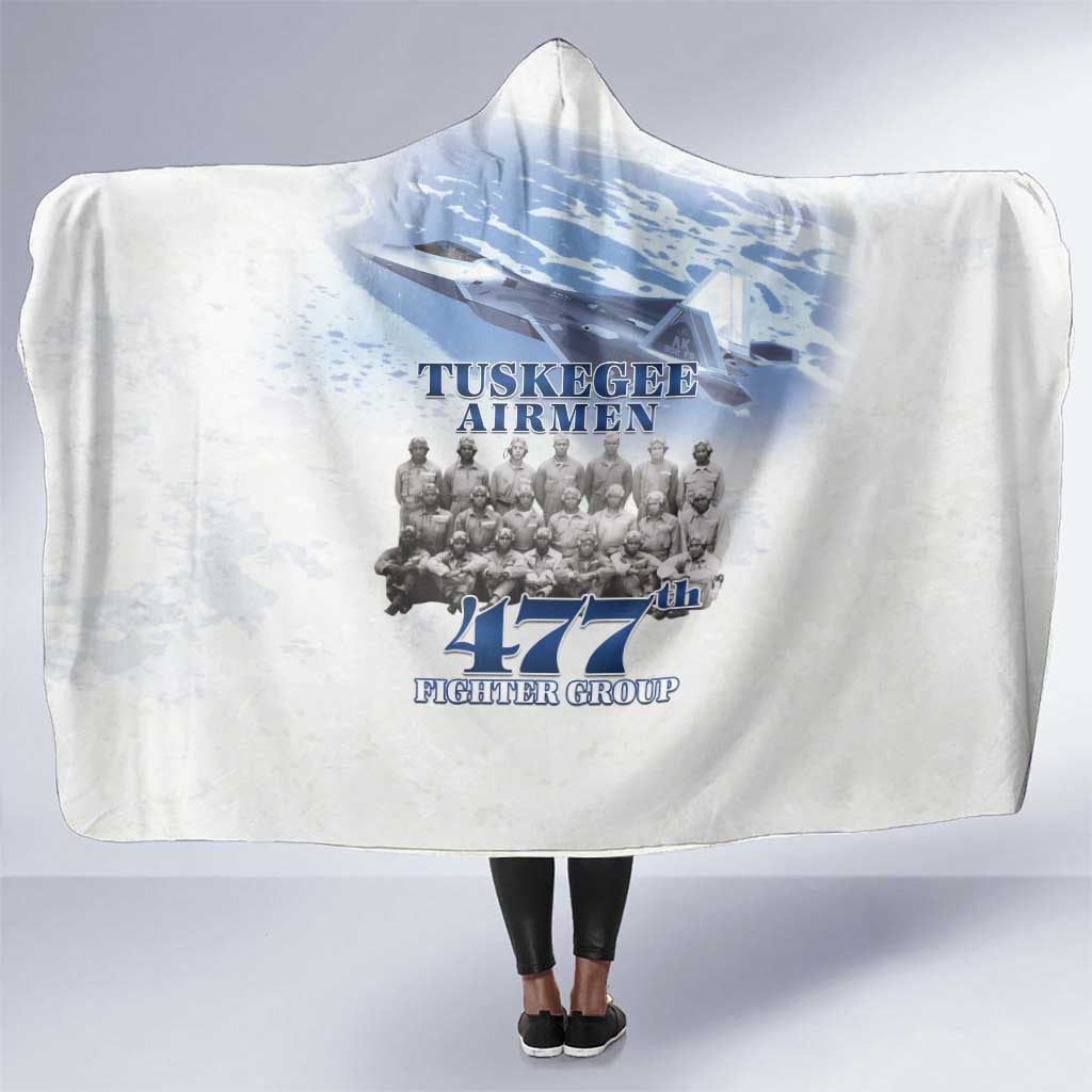 Tuskegee Airmen WWII Heroes Hooded Blanket 477th Fighter Group - African Pride