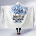 Tuskegee Airmen WWII Heroes Hooded Blanket 477th Fighter Group - African Pride