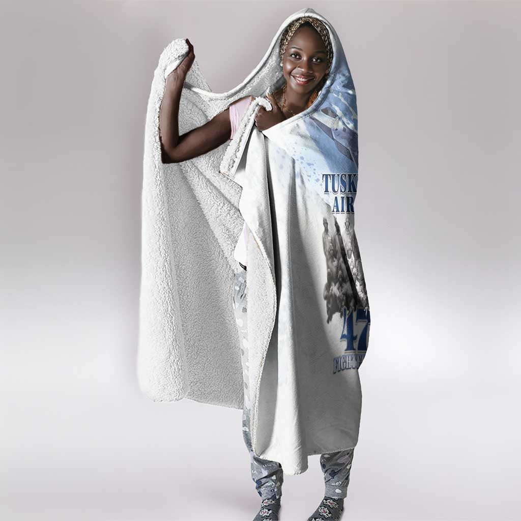 Tuskegee Airmen WWII Heroes Hooded Blanket 477th Fighter Group - African Pride