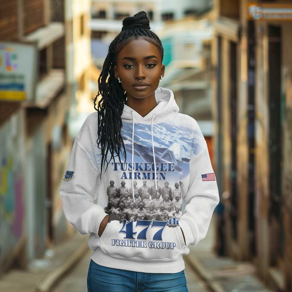 Tuskegee Airmen WWII Heroes Hoodie 477th Fighter Group - African Pride