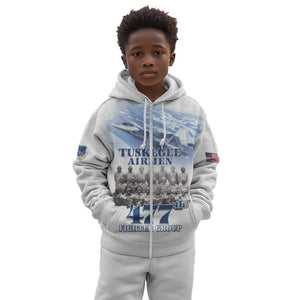 Tuskegee Airmen WWII Heroes Kid Hoodie 477th Fighter Group - African Pride