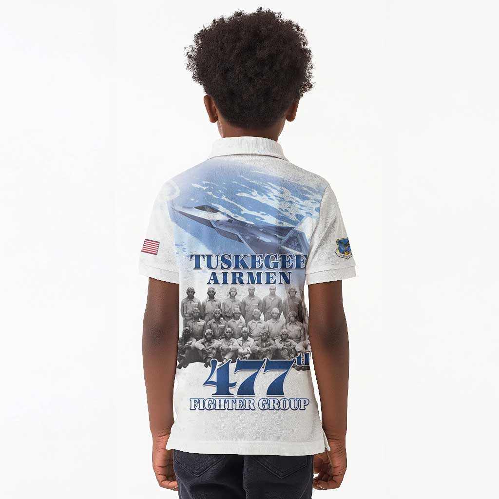 Tuskegee Airmen WWII Heroes Kid Polo Shirt 477th Fighter Group - African Pride