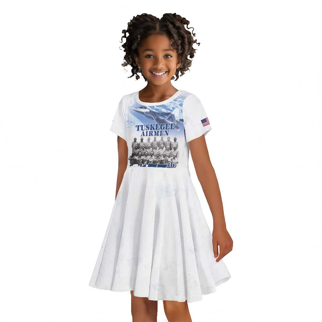Tuskegee Airmen WWII Heroes Kid Short Sleeve Dress 477th Fighter Group - African Pride