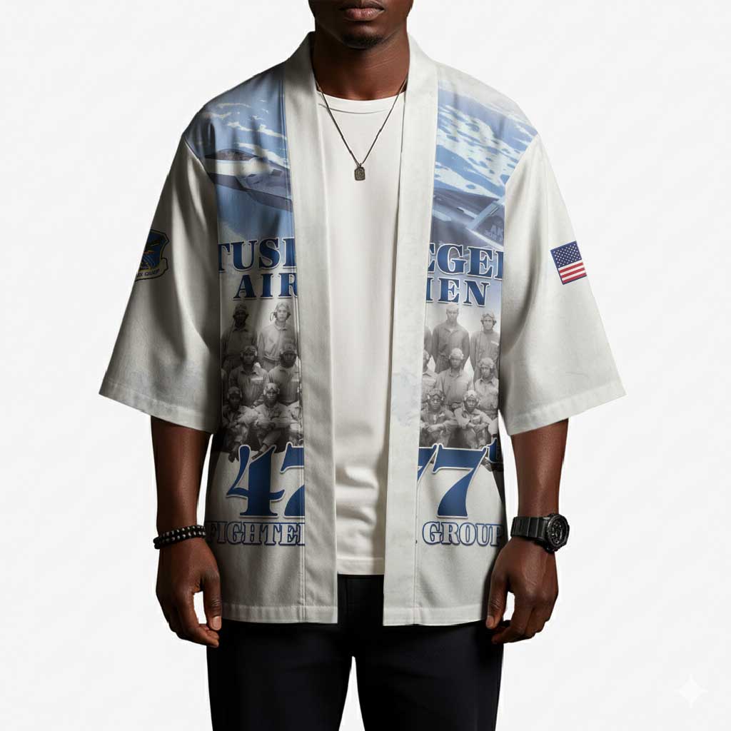 Tuskegee Airmen 477th Fighter Group Kimono Blue Sky Heritage