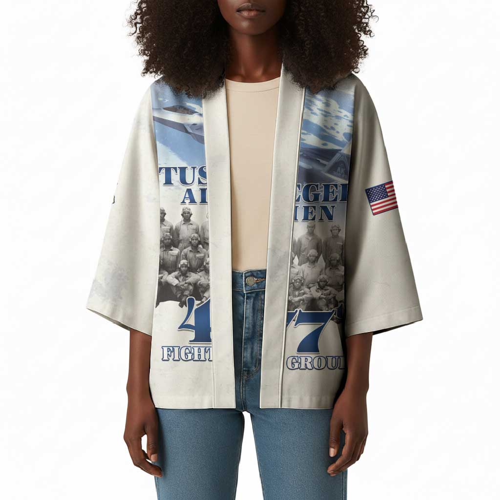Tuskegee Airmen 477th Fighter Group Kimono Blue Sky Heritage