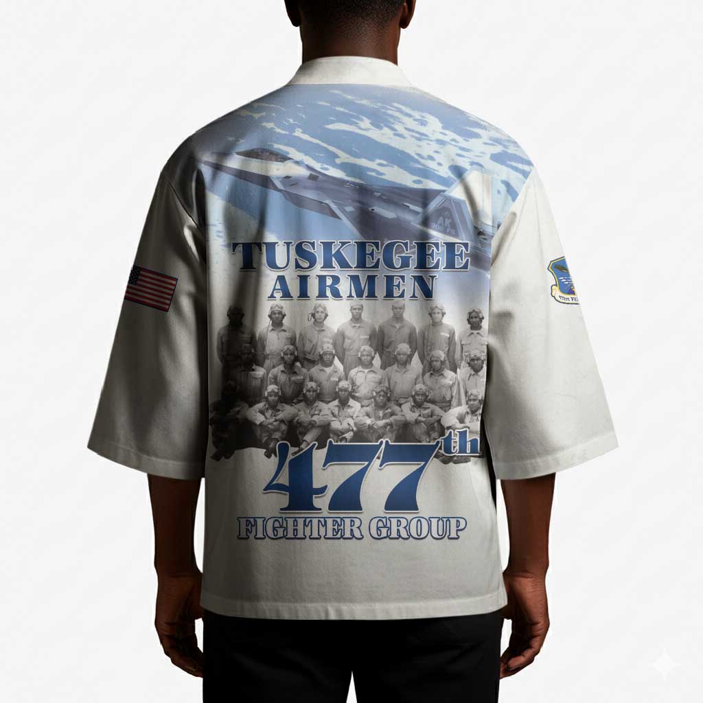 Tuskegee Airmen 477th Fighter Group Kimono Blue Sky Heritage