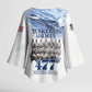 Tuskegee Airmen 477th Fighter Group Kimono Sleeve Blouse Blue Sky Heritage