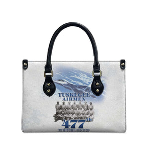Tuskegee Airmen 477th Fighter Group Leather Bag Blue Sky Heritage