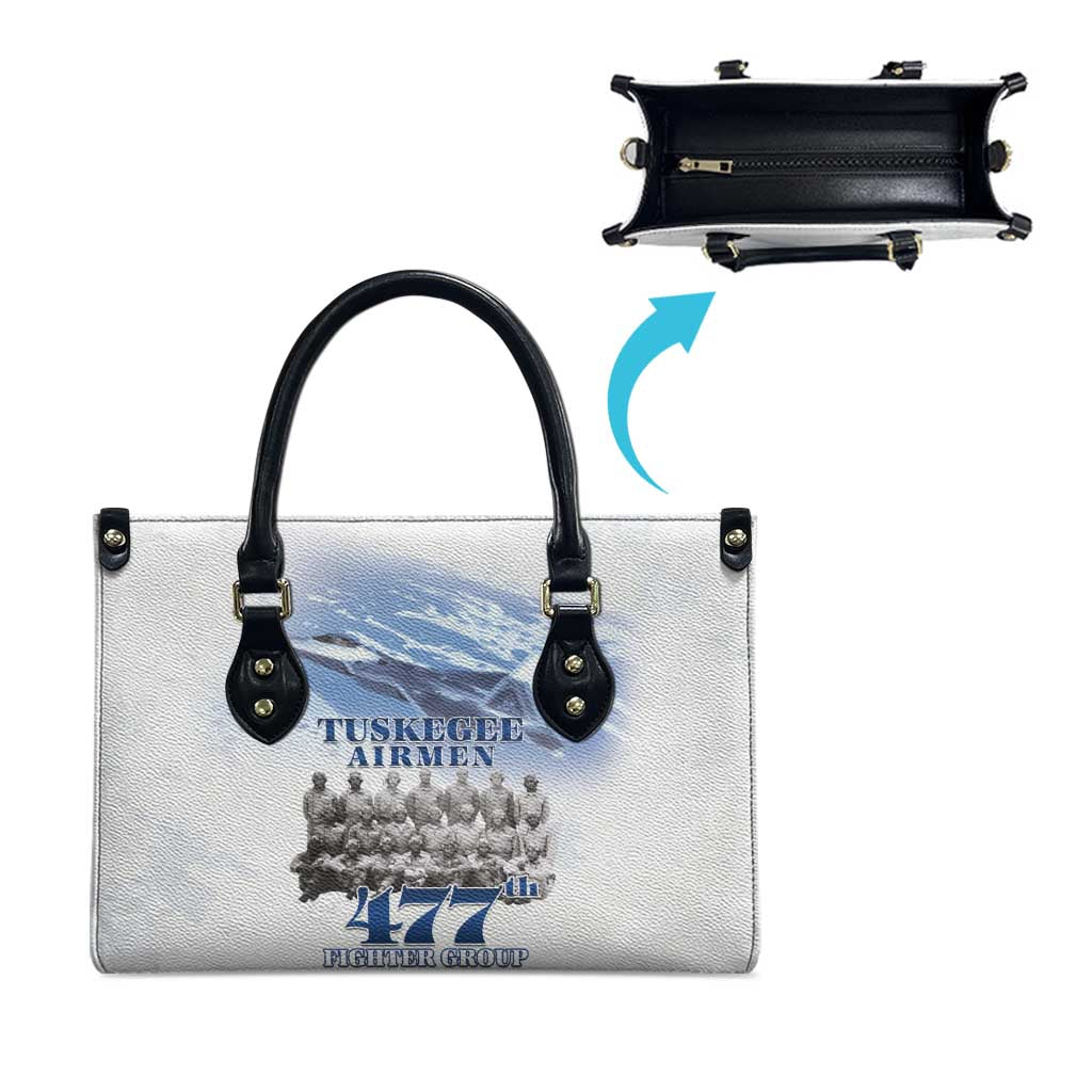 Tuskegee Airmen 477th Fighter Group Leather Bag Blue Sky Heritage
