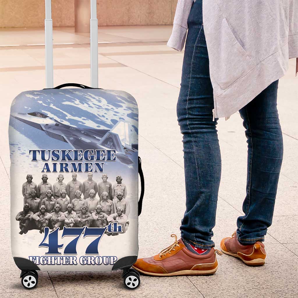 Tuskegee Airmen WWII Heroes Luggage Cover 477th Fighter Group - African Pride