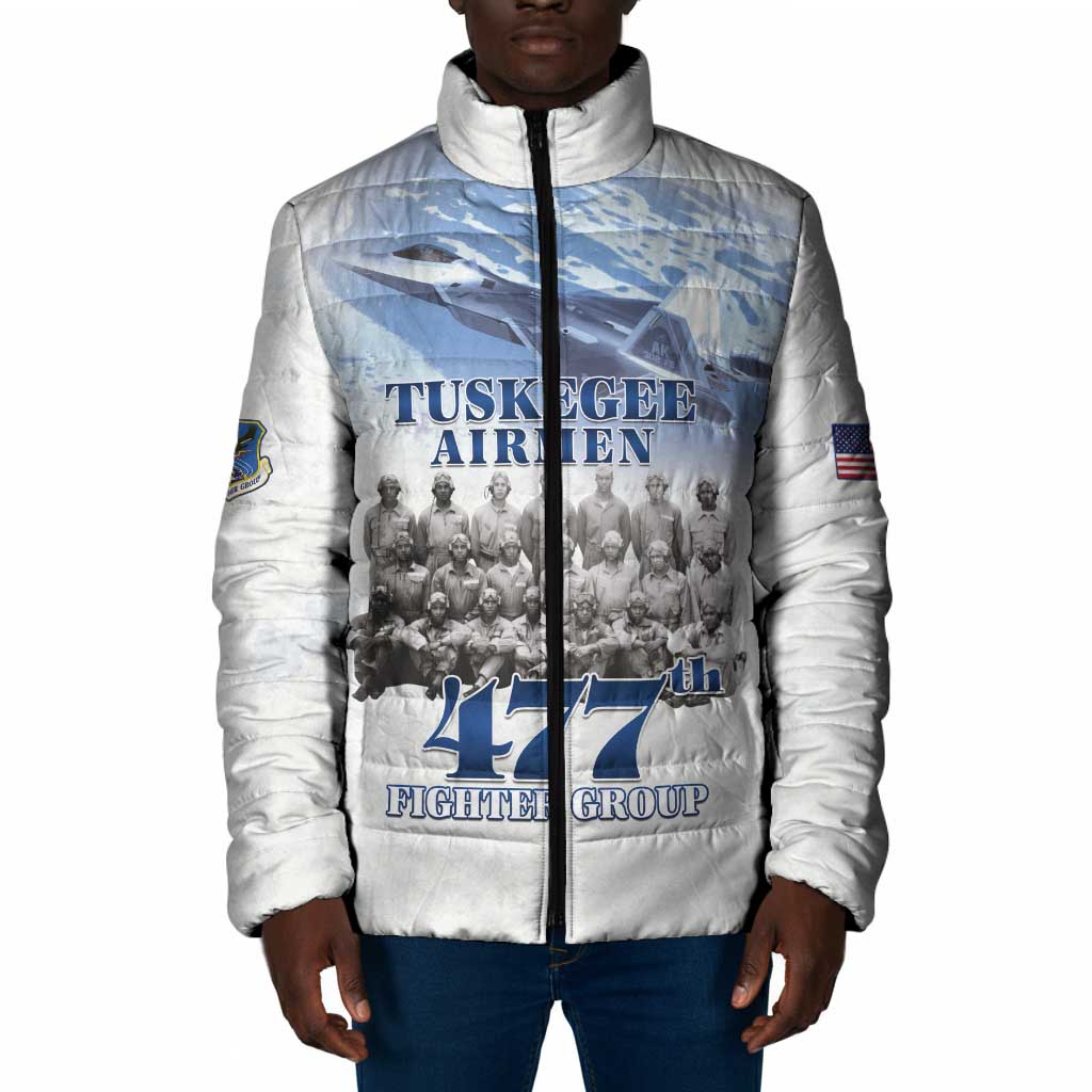 Tuskegee Airmen 477th Fighter Group Padded Jacket Blue Sky Heritage