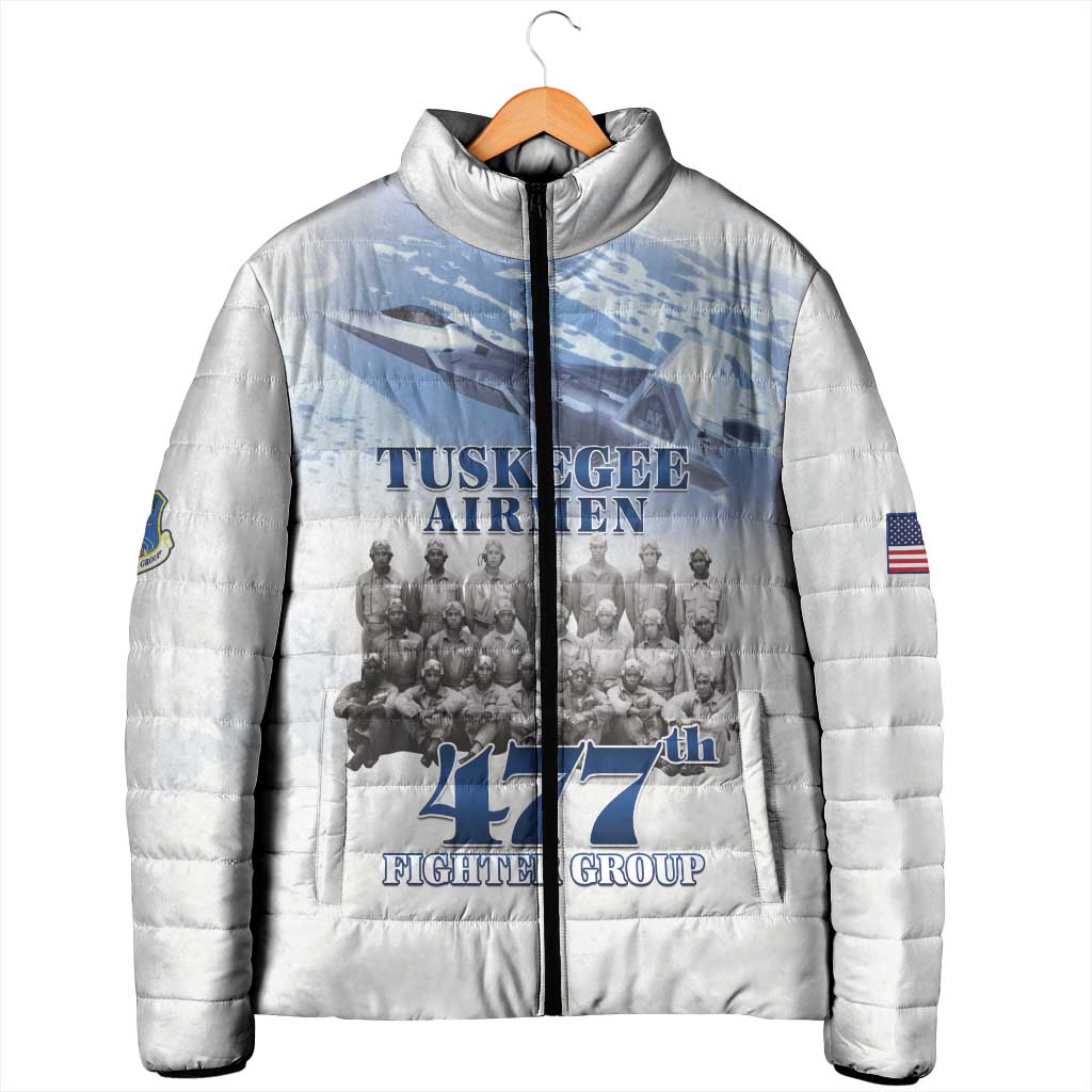 Tuskegee Airmen 477th Fighter Group Padded Jacket Blue Sky Heritage