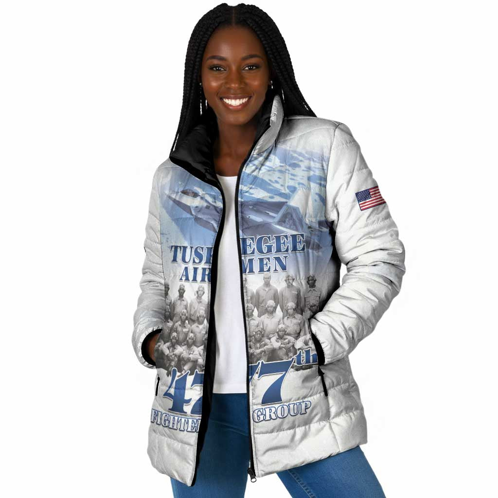 Tuskegee Airmen 477th Fighter Group Padded Jacket Blue Sky Heritage