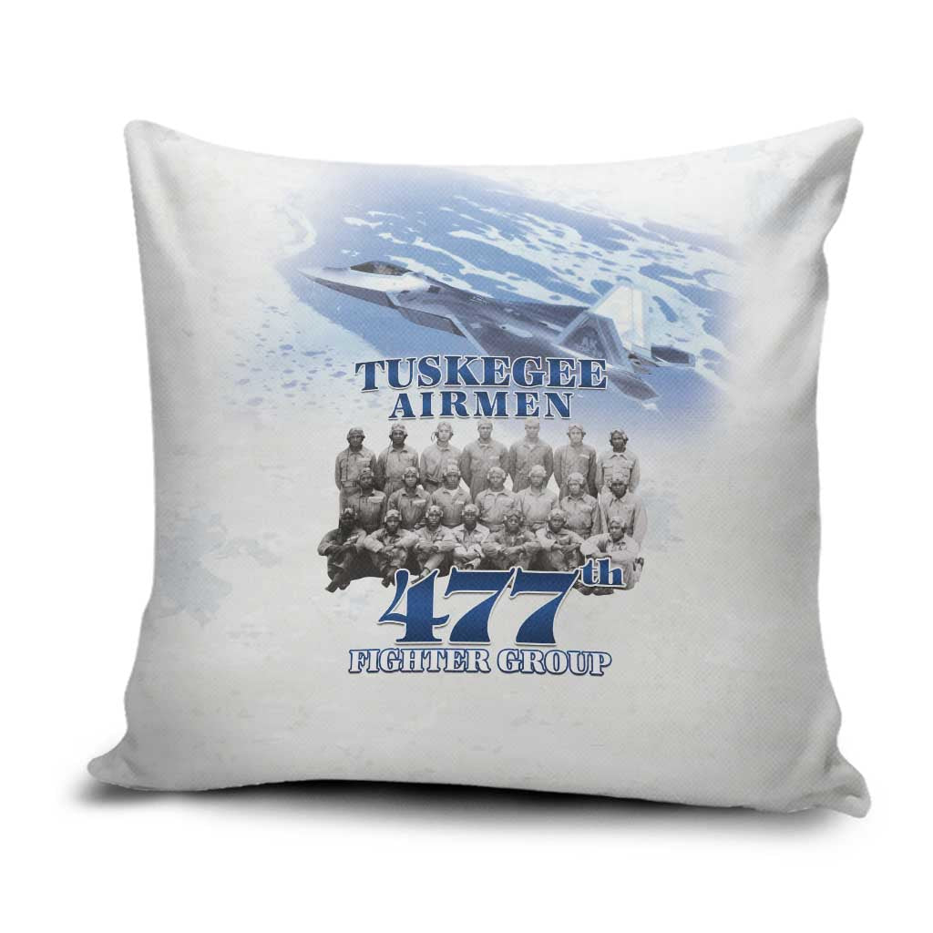 Tuskegee Airmen 477th Fighter Group Pillow Cover Blue Sky Heritage