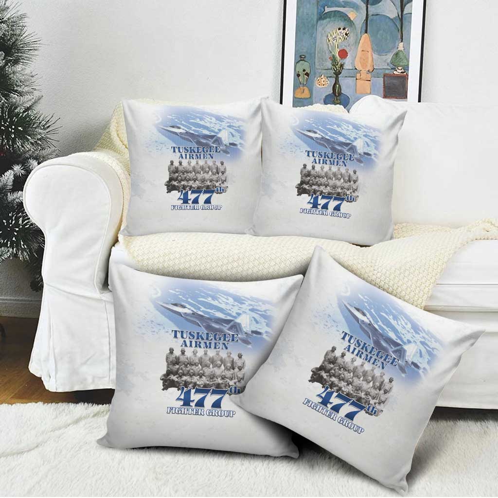 Tuskegee Airmen 477th Fighter Group Pillow Cover Blue Sky Heritage