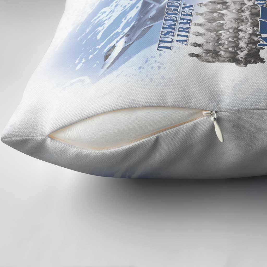 Tuskegee Airmen 477th Fighter Group Pillow Cover Blue Sky Heritage
