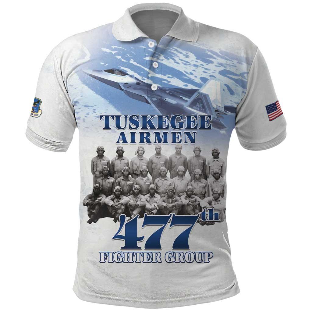 Tuskegee Airmen WWII Heroes Polo Shirt 477th Fighter Group - African Pride