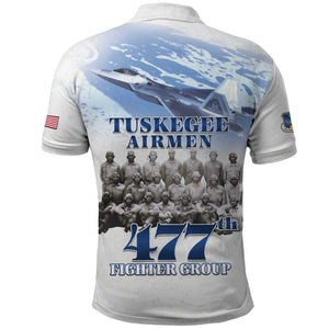 Tuskegee Airmen WWII Heroes Polo Shirt 477th Fighter Group - African Pride
