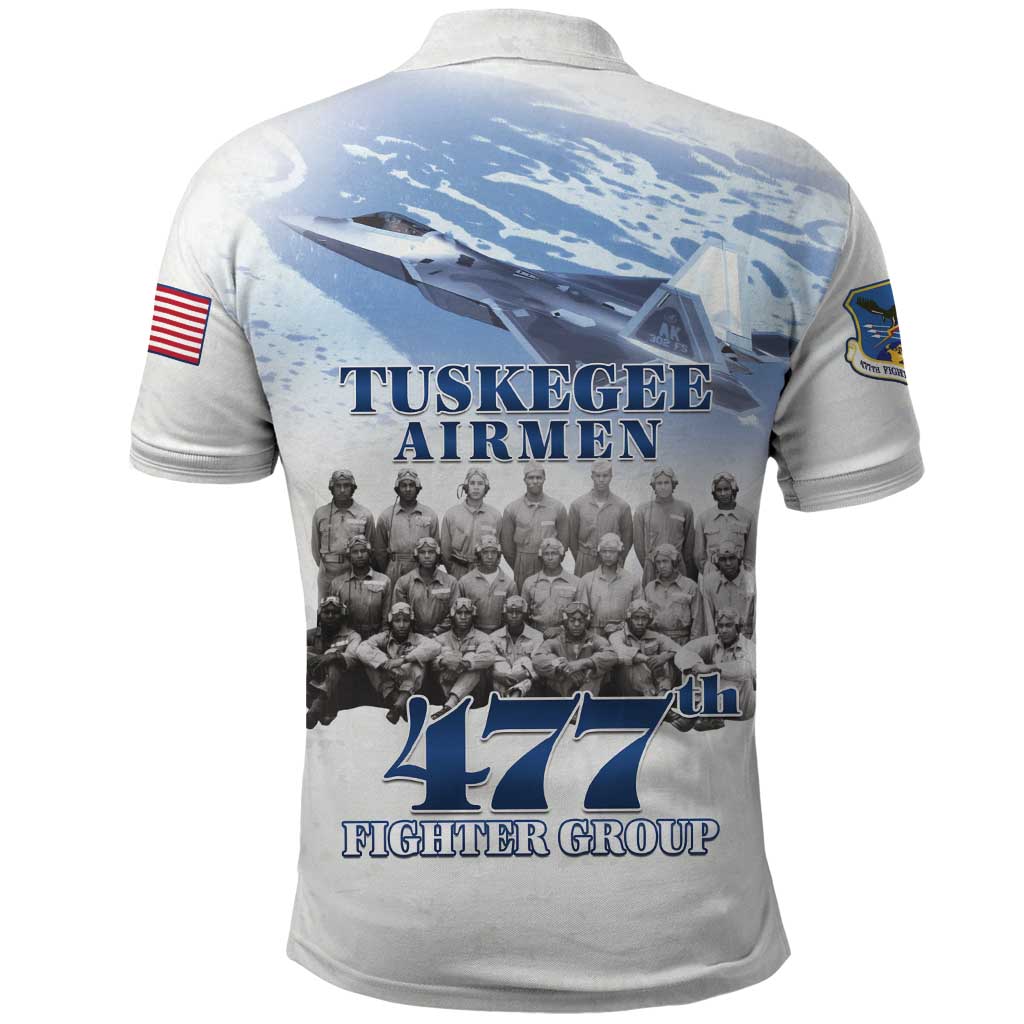Tuskegee Airmen WWII Heroes Polo Shirt 477th Fighter Group LT15