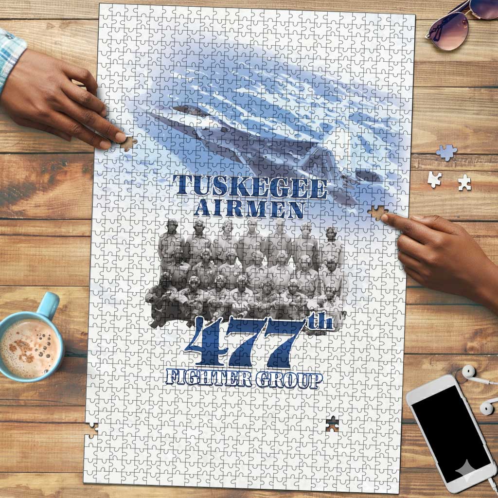 Tuskegee Airmen 477th Fighter Group Puzzle Blue Sky Heritage