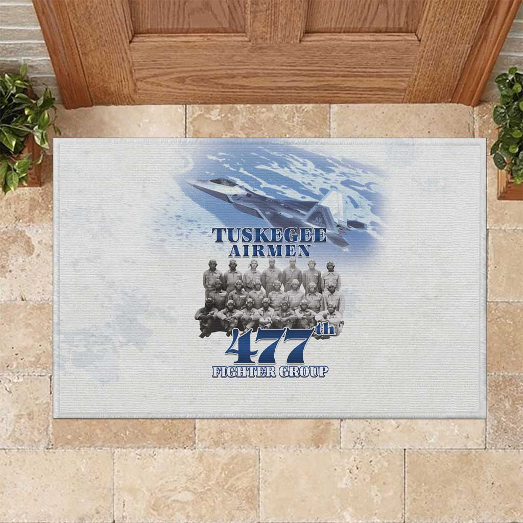 Tuskegee Airmen WWII Heroes Rubber Doormat 477th Fighter Group - African Pride
