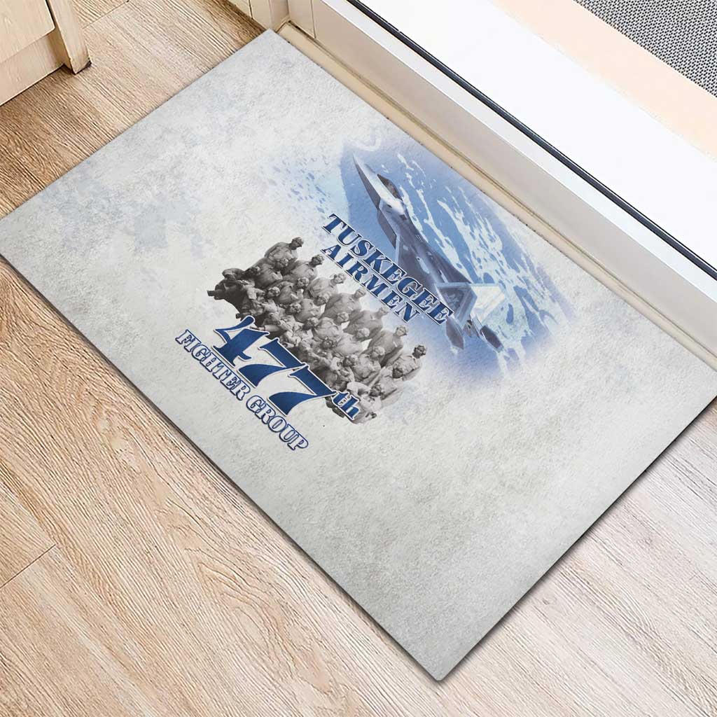 Tuskegee Airmen WWII Heroes Rubber Doormat 477th Fighter Group - African Pride