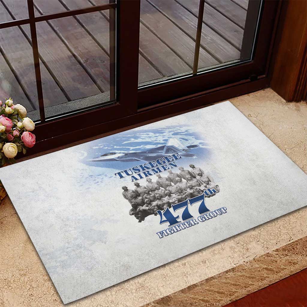 Tuskegee Airmen WWII Heroes Rubber Doormat 477th Fighter Group - African Pride