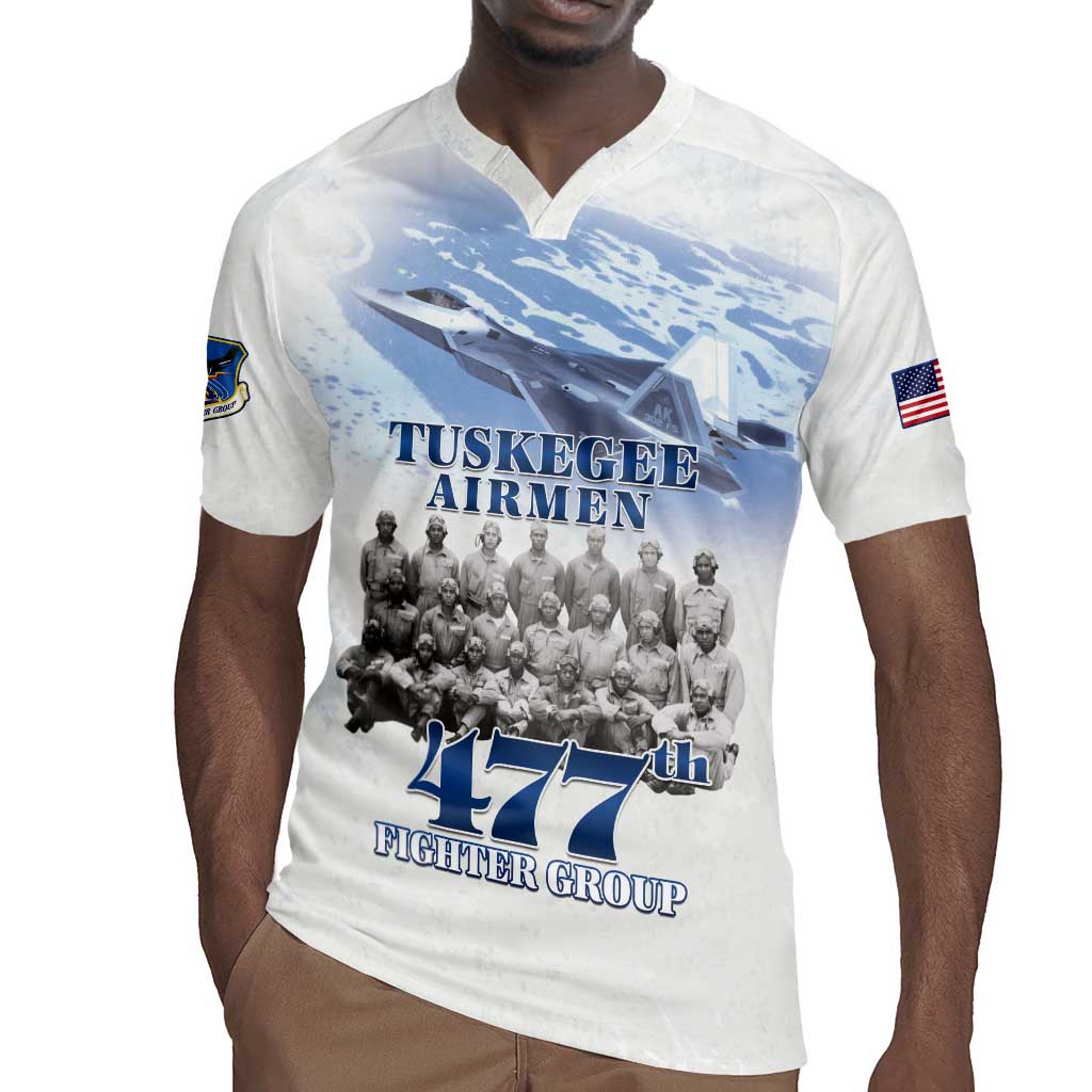 Tuskegee Airmen WWII Heroes Rugby Jersey 477th Fighter Group - African Pride